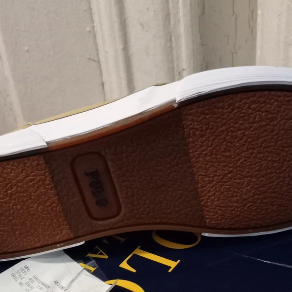 Polo Ralph Lauren Mens Faxon Low - Sk-VLC. Beige washed Canvas. - Picture 4 of 4